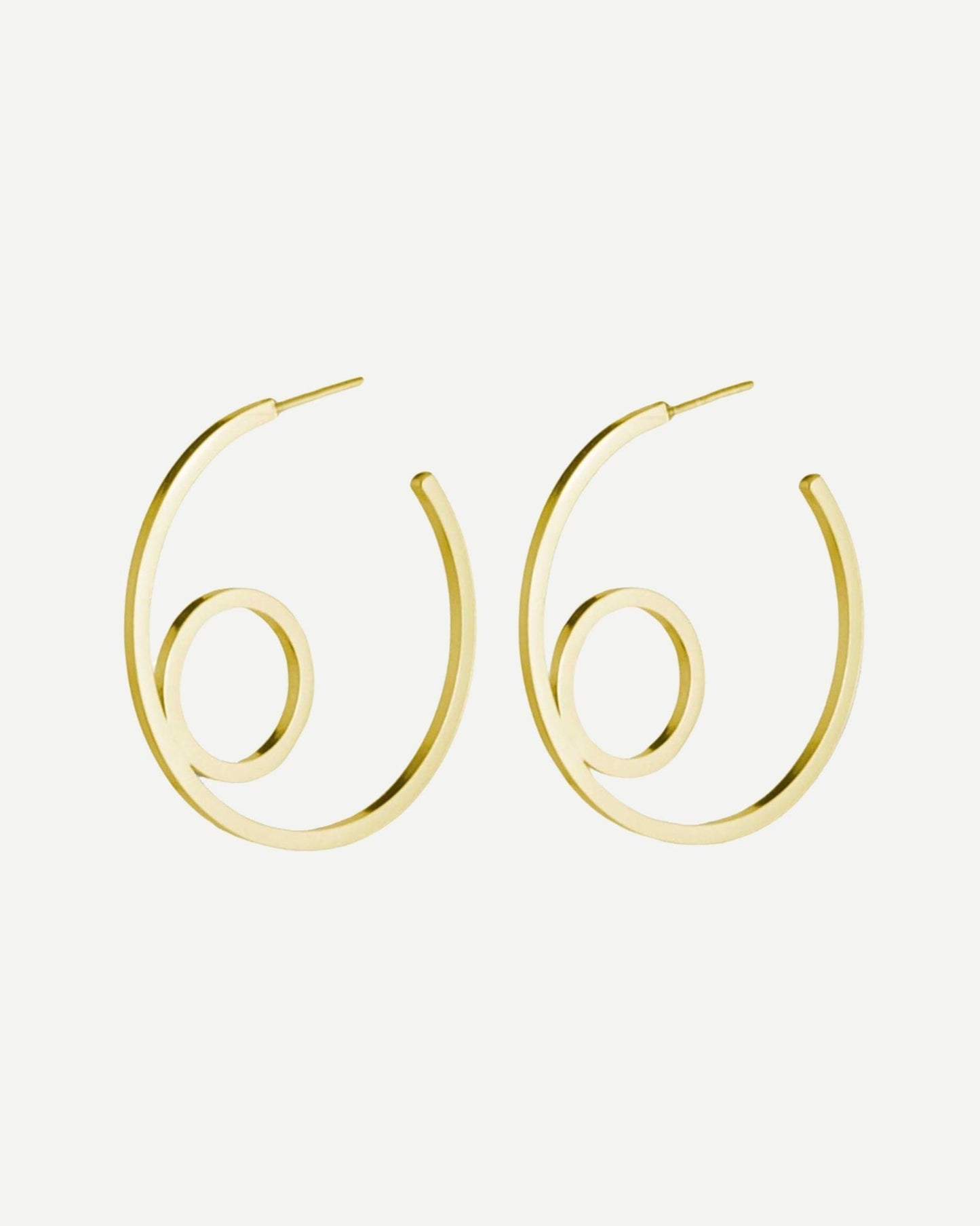 bold gold double circle hoop earrings by aurelium nz