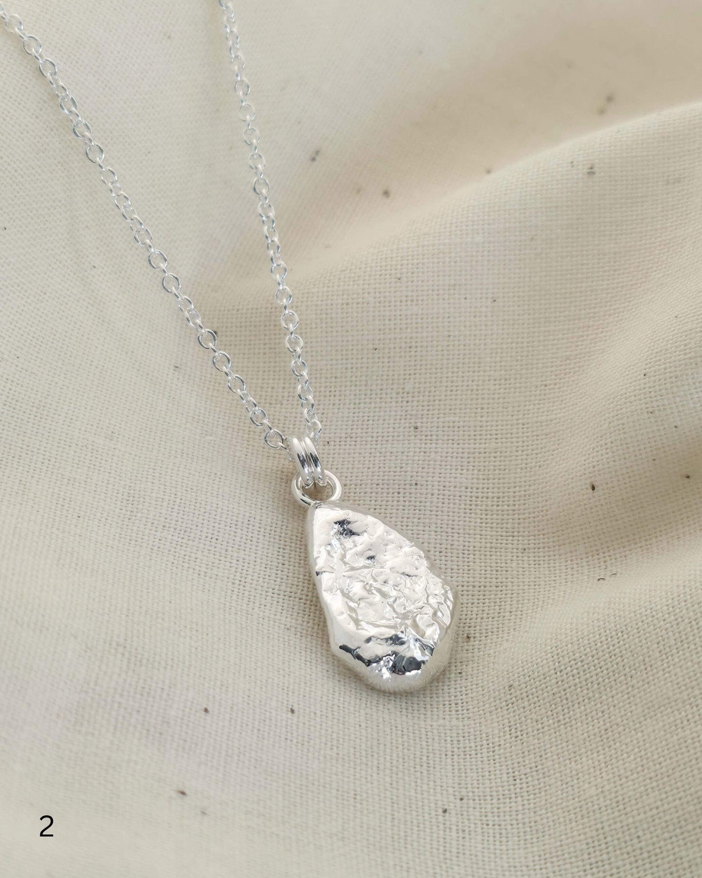 Molten Imprint Pendant | Silver