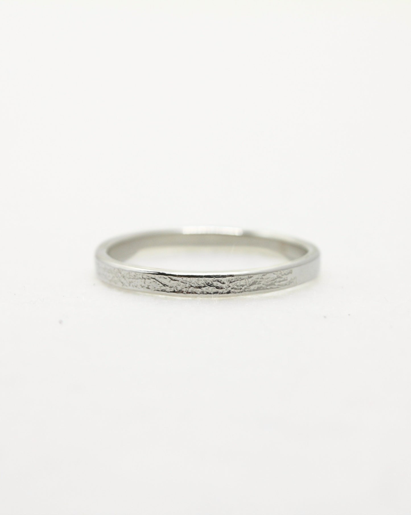 dainty sterling silver texture stacking ring handmade in christchurch nz