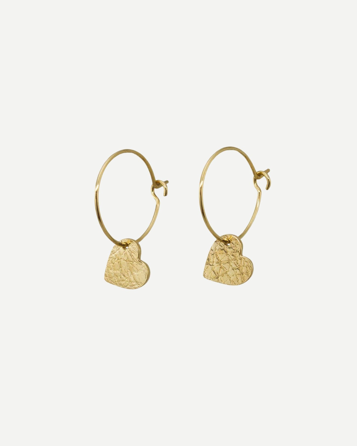 new zealand made gold heart earrings by aurelium