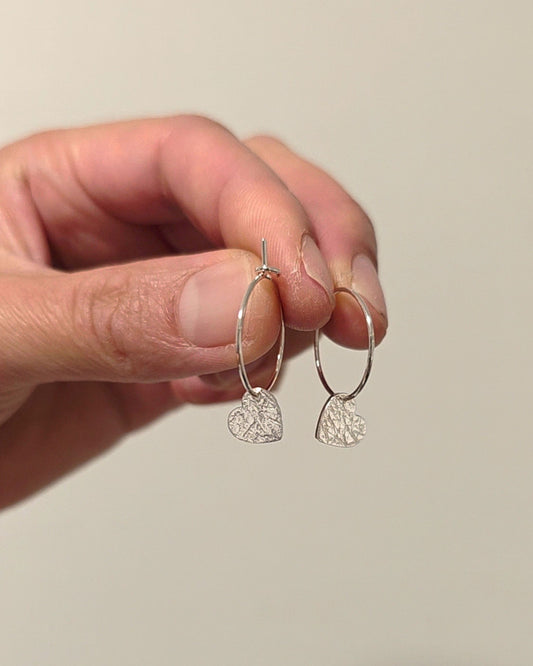 Sweetheart Earrings | Silver