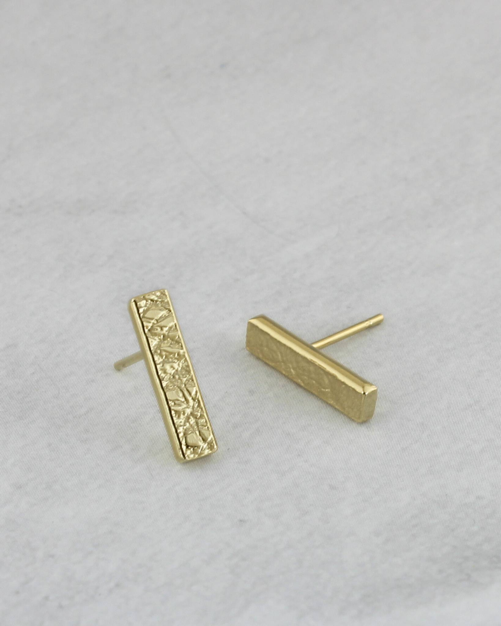 Square Earrings Gold, 14k/ 18k, handcrafted online