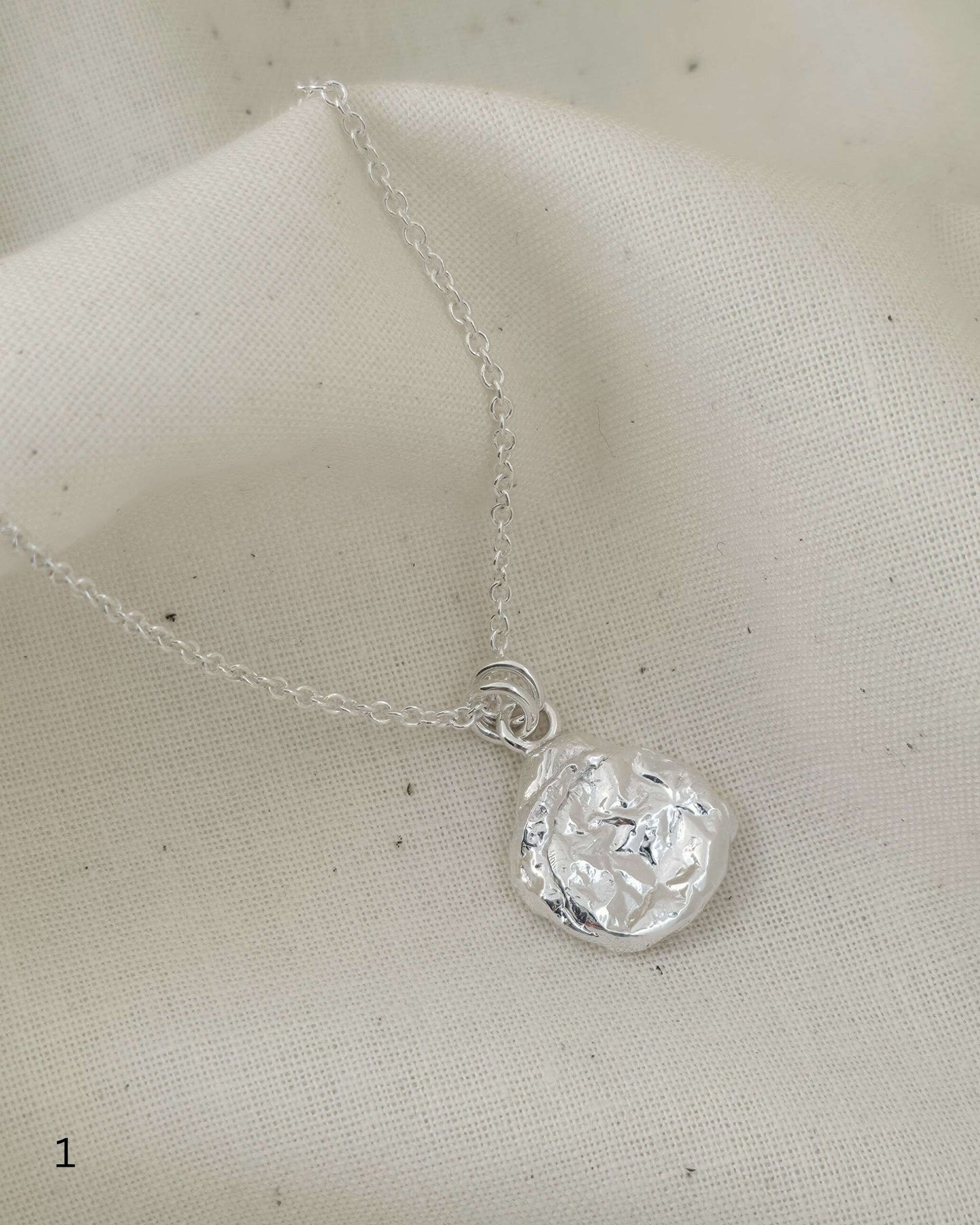 Molten Imprint Pendant | Silver