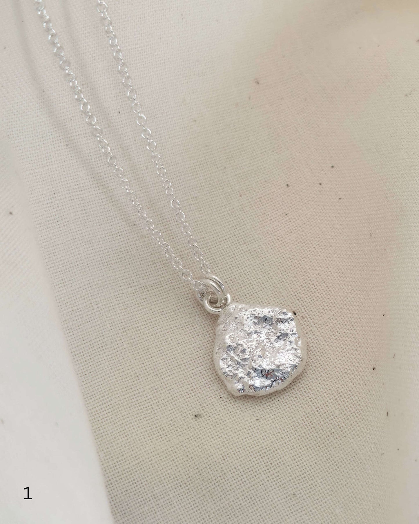 Molten Imprint Pendant | Silver
