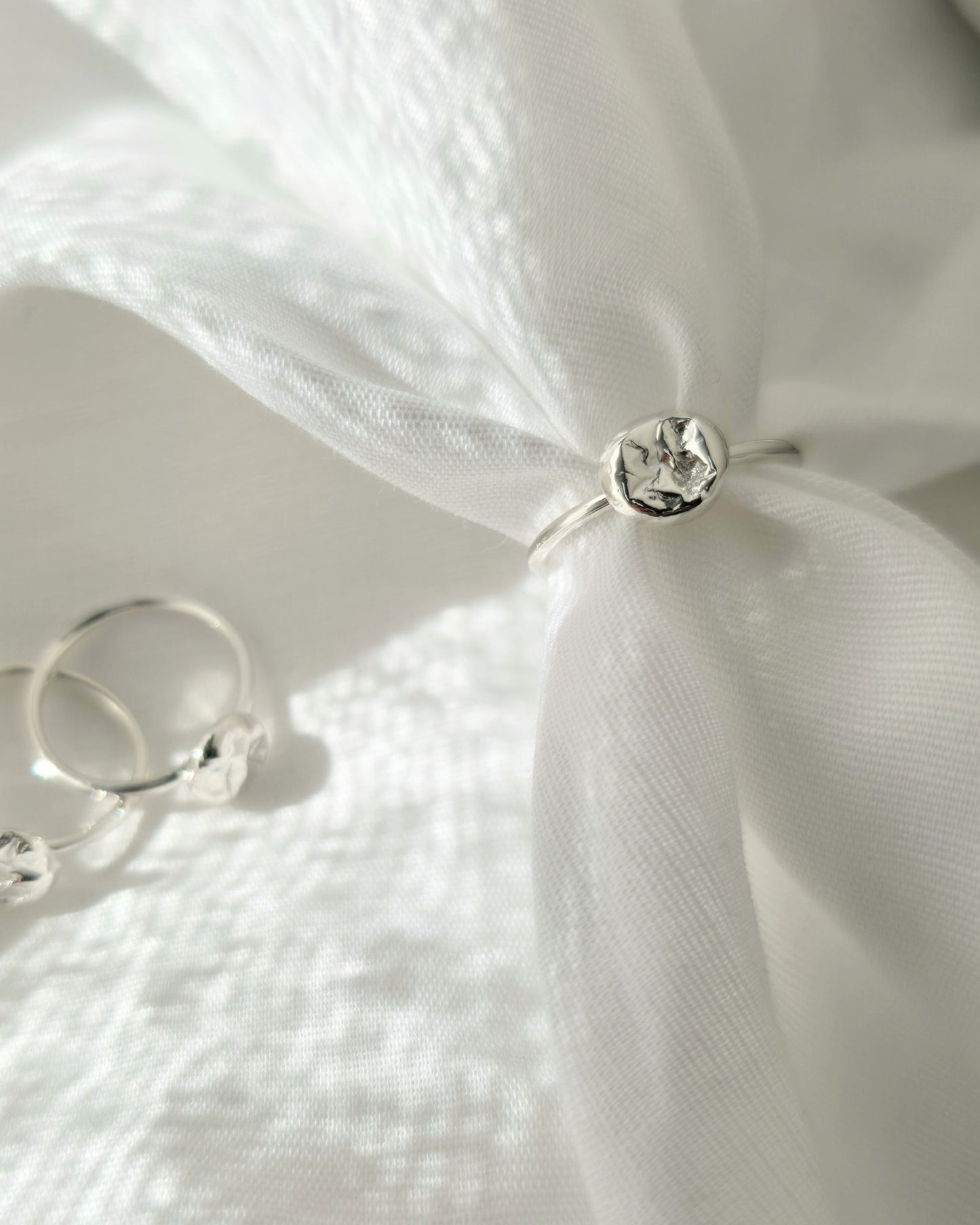 Molten Nugget Ring | Silver