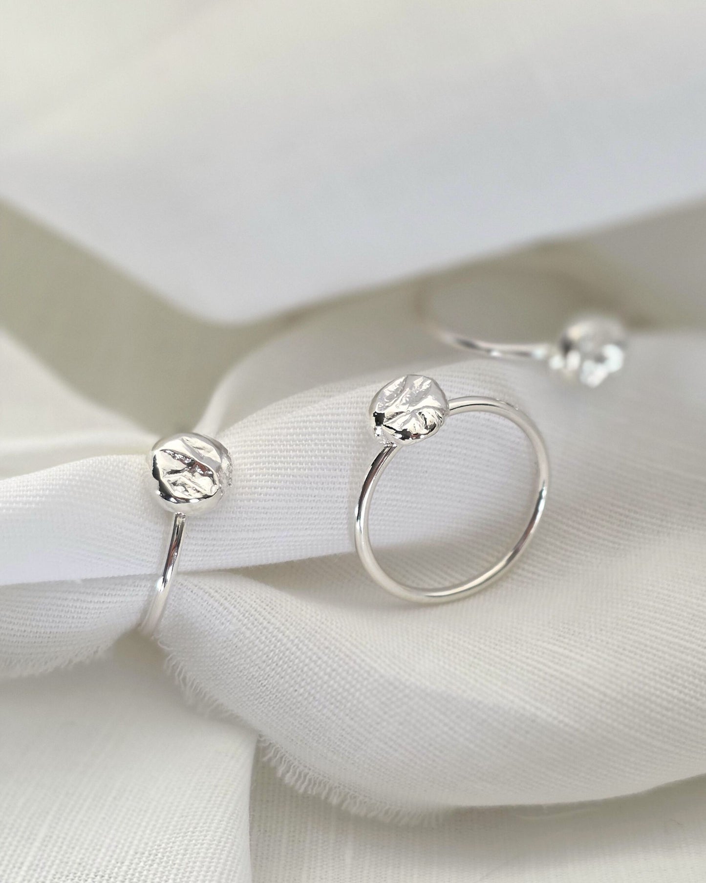 Molten Nugget Ring | Silver