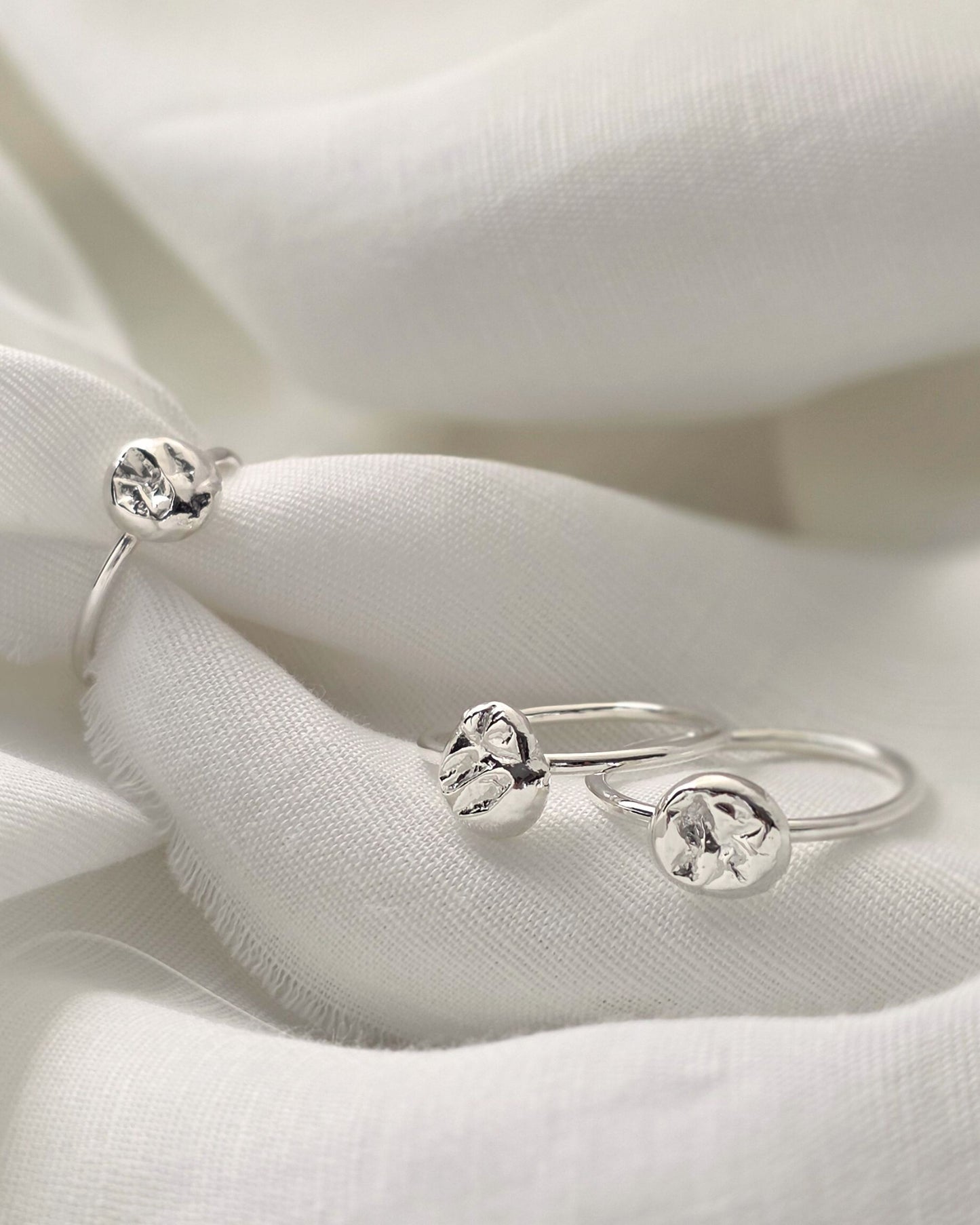 Molten Nugget Ring | Silver