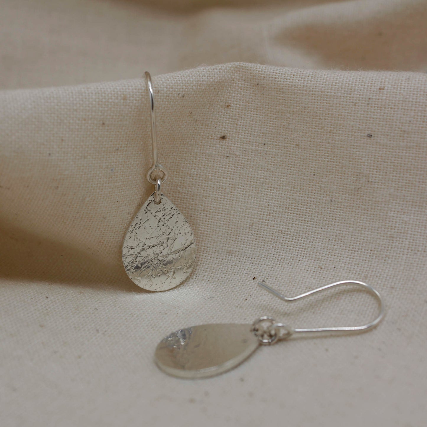 simple handmade teardrop earrings handmade in christchurch nz