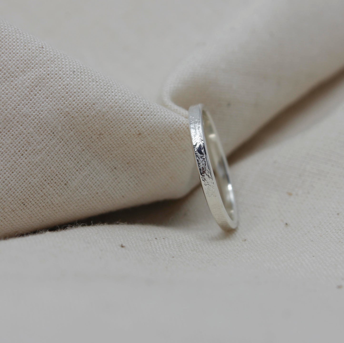 simple handmade textured ring for everyday wear