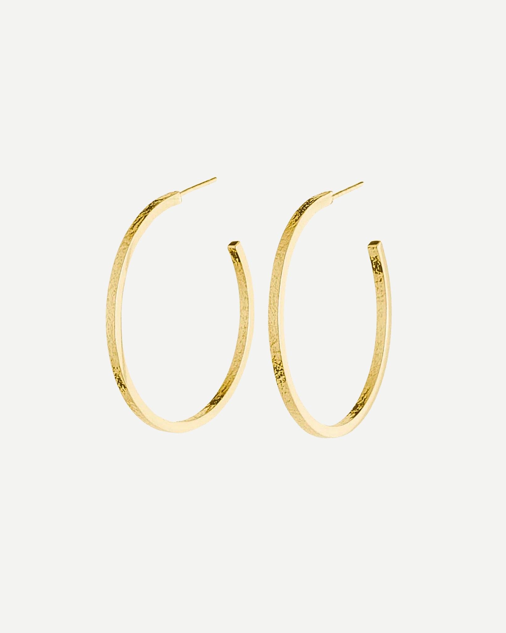 bold textured gold statement hoops handmade in christchurch nz