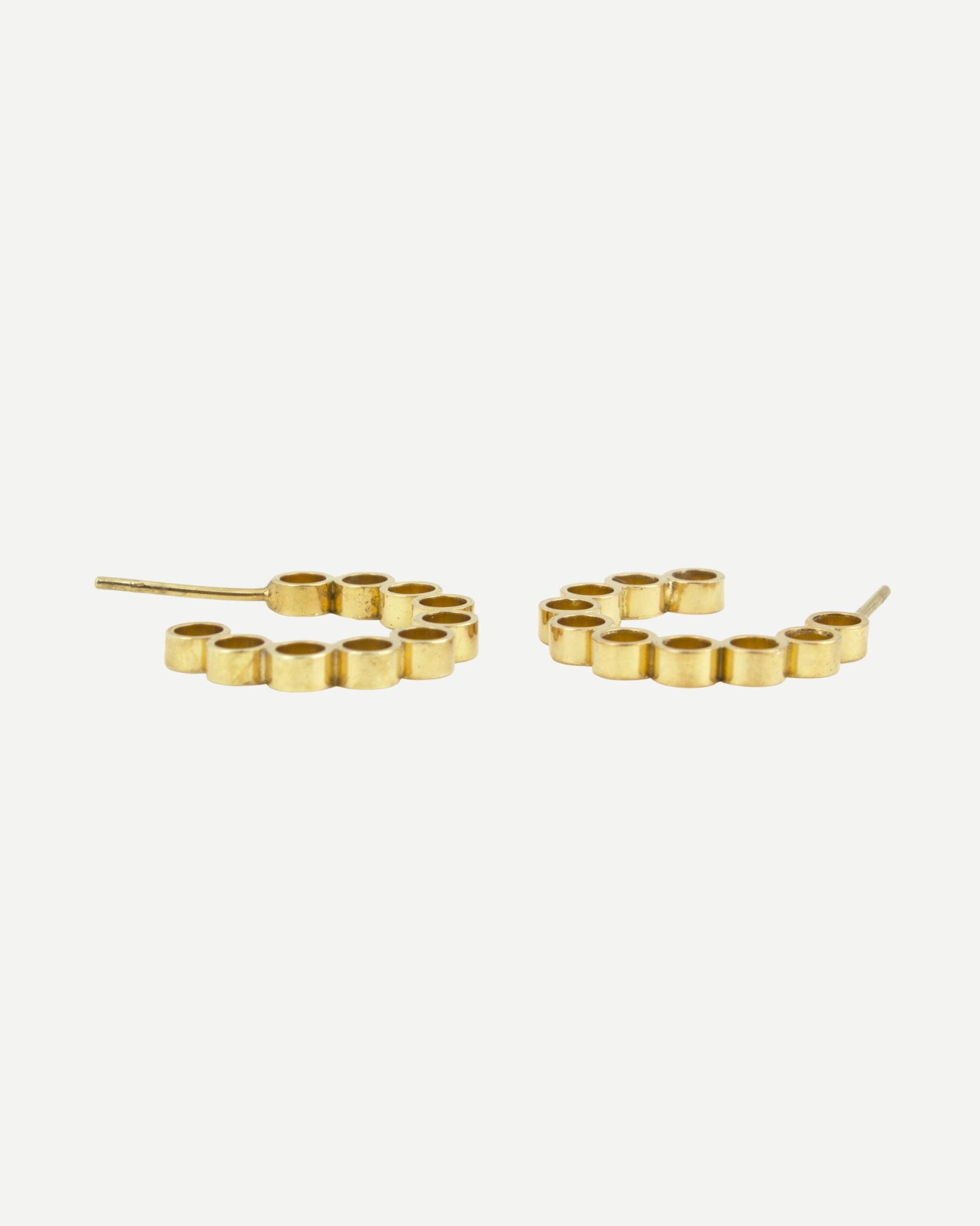 contemporary gold elements circle hoops by aurelium nz