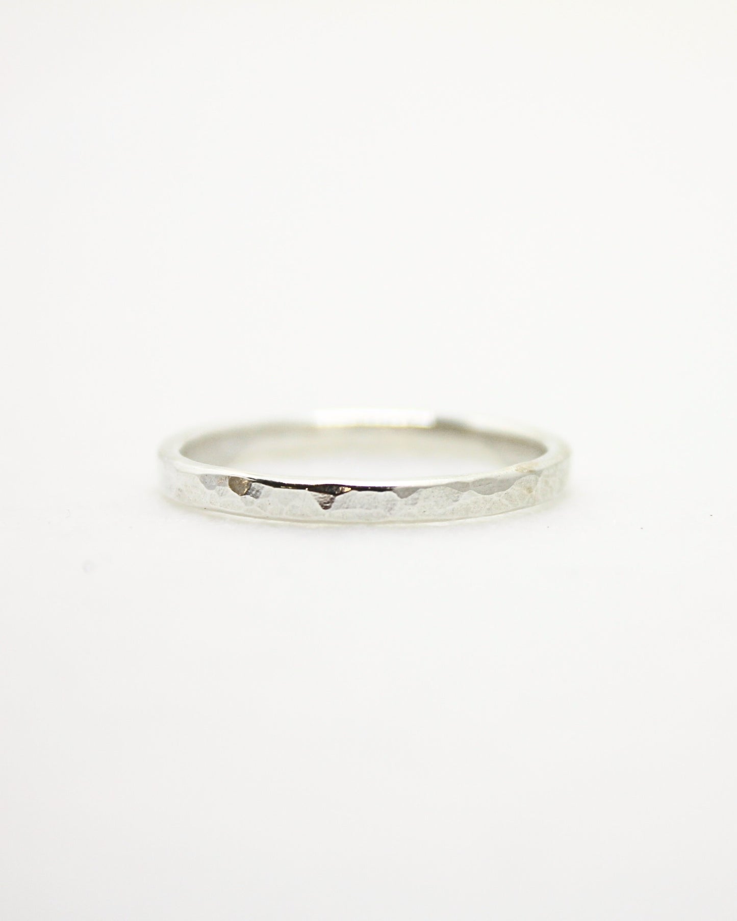 dainty textured sterling silver dimple stacking ring by aurelium nz