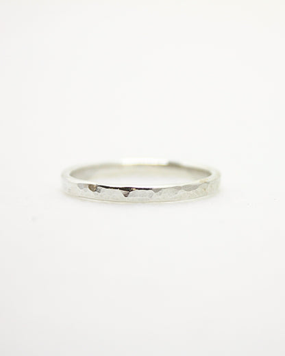 dainty textured sterling silver dimple stacking ring by aurelium nz