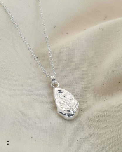 Molten Imprint Pendant | Silver