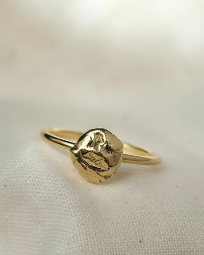 Molten Nugget Ring | Gold