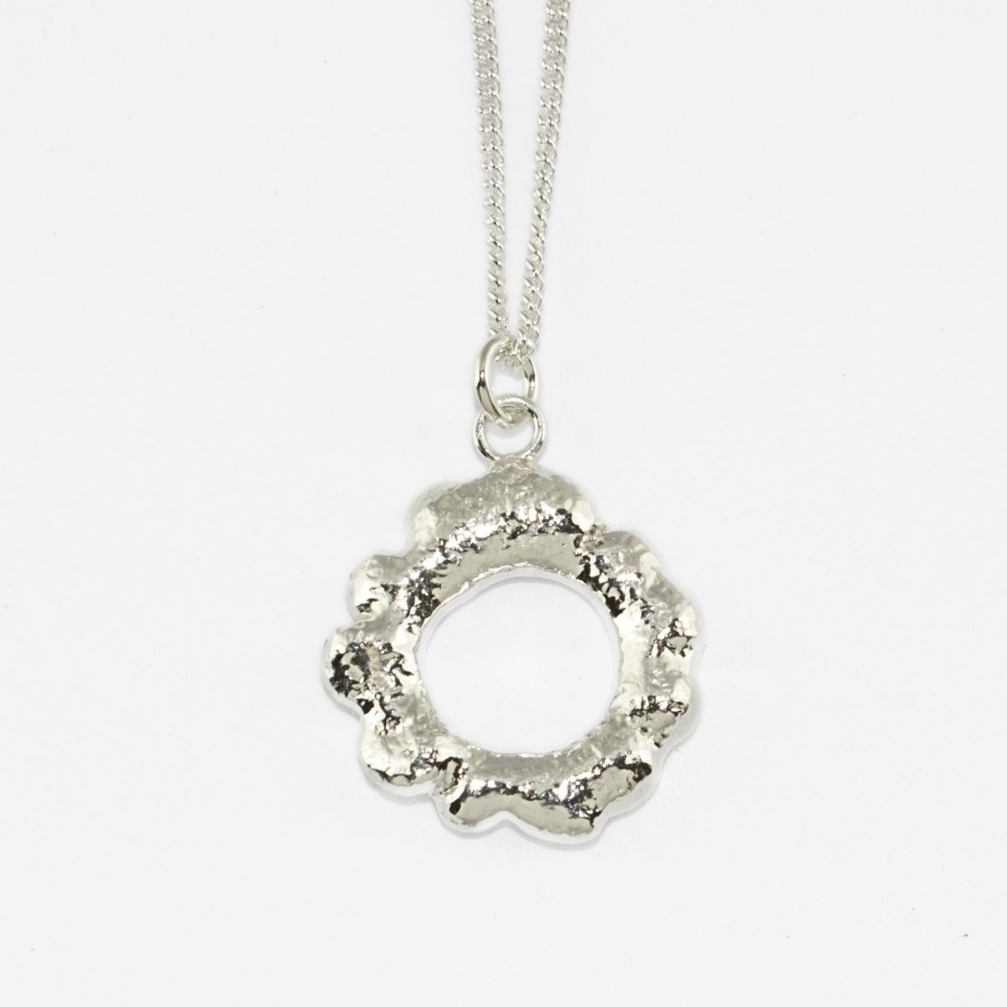 Molten Cobble Necklace | Silver