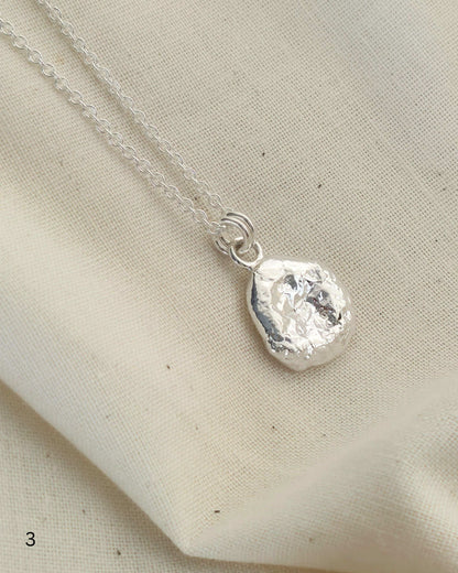 Molten Imprint Pendant | Silver