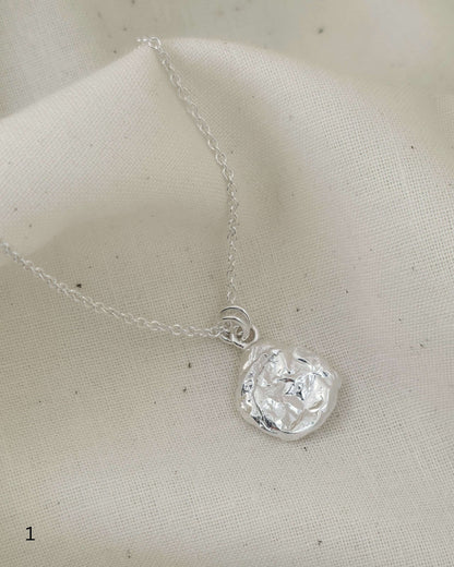 Molten Imprint Pendant | Silver
