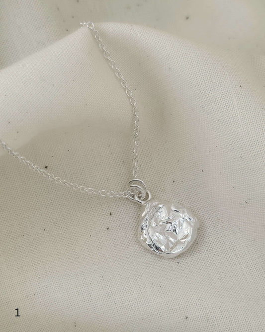 Molten Imprint Pendant | Silver