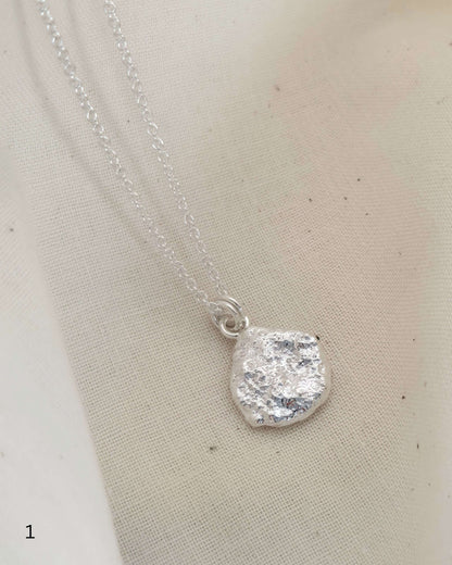 Molten Imprint Pendant | Silver