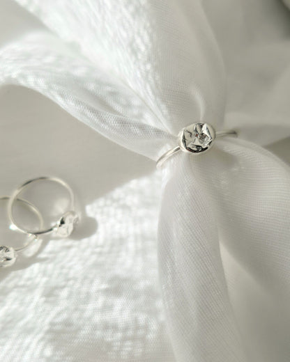 Molten Nugget Ring | Silver